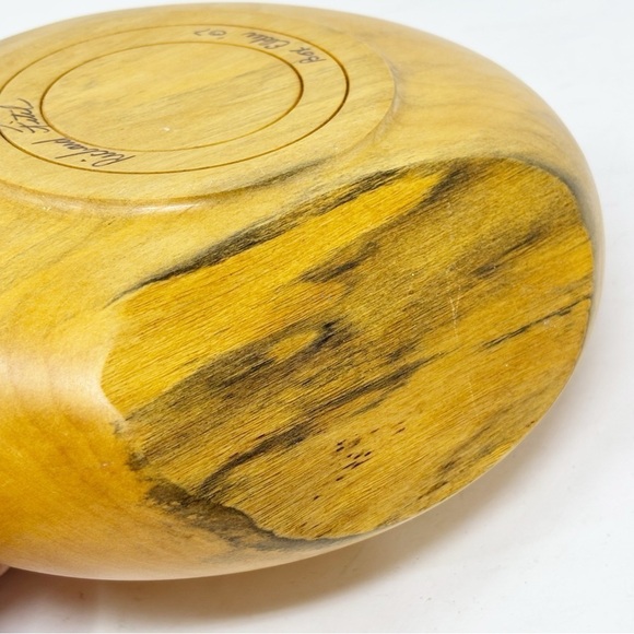 SIGNED & DATED Box Elder Hand Lathed Modern Wild Grass Vase RICHARD FITCH - Picture 5 of 14